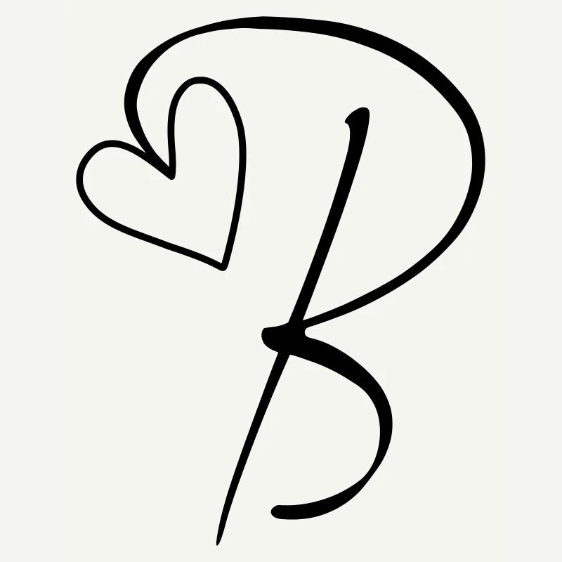 Buchstabe B Buchstabe-B Kalligrafie