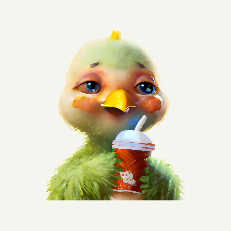 Poulet mignon avec boisson gazeuse