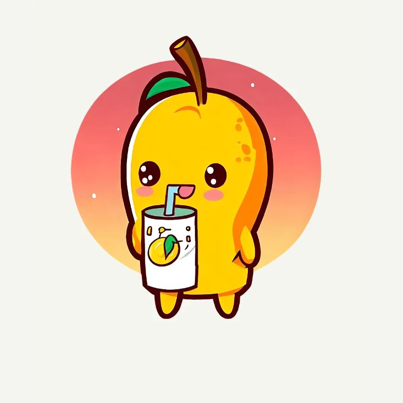 Refreshing mango enjoys mango juice