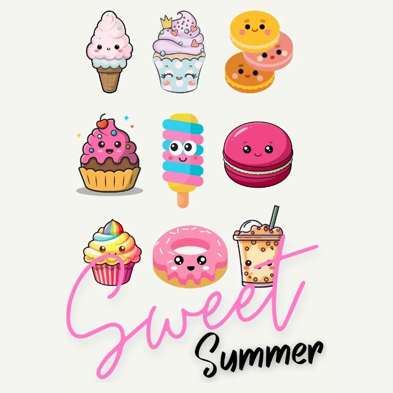 Sweet Happiness Makers - Illustrations de desserts mignons