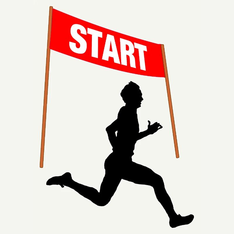 Start des Läufers – Renntag
