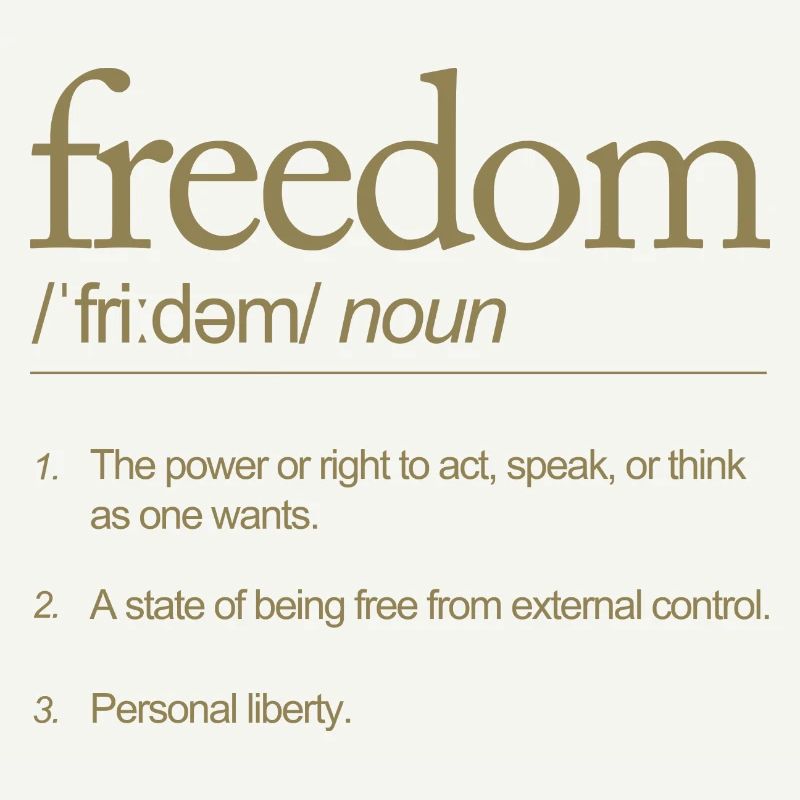La liberté parle définitivement de la pensée d’action