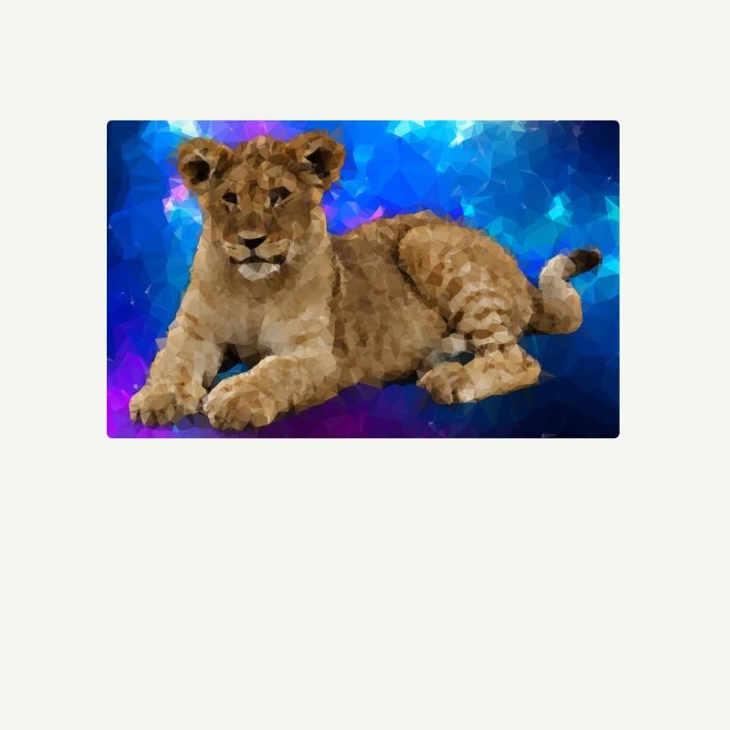 Lion Polygone