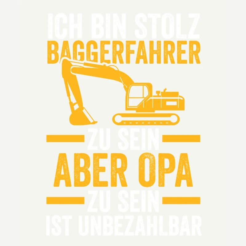 Bagger Opa Baggerführer Geschenk