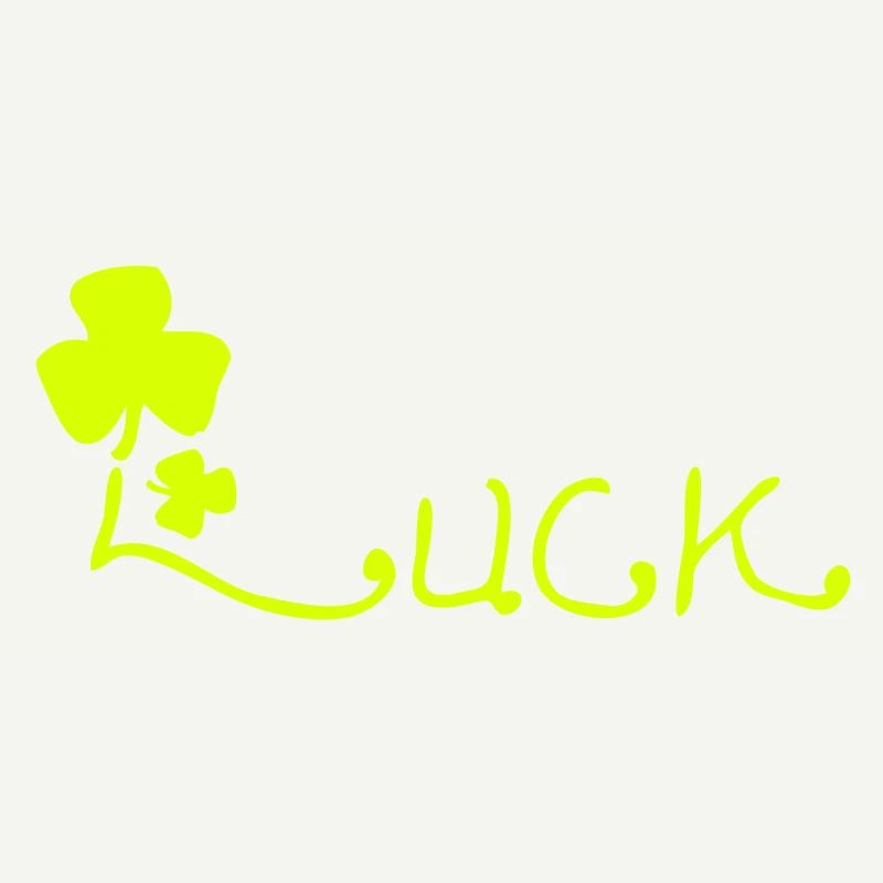 Text GLÜCK Glücksbringer