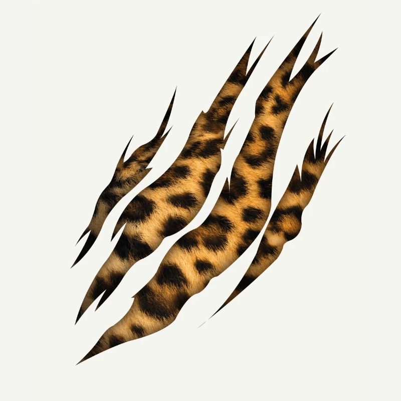 Motif de la griffe léopard