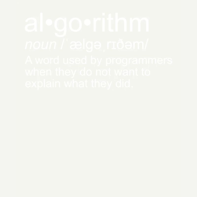 Algorithm for programmers