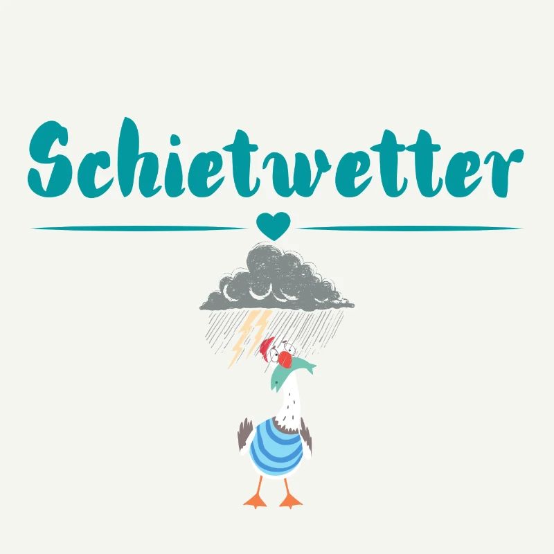 Schietwetter möwe. Maritime Mode