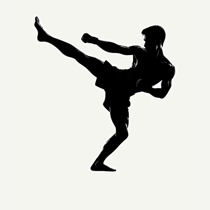 Conception de combattant d’arts martiaux