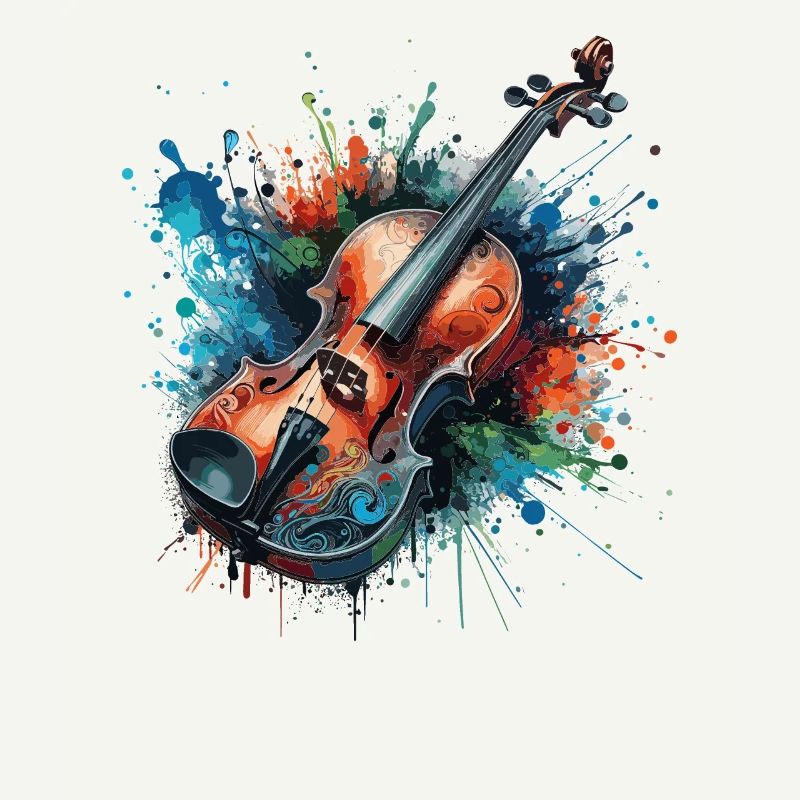 Dessin de violon ColoUful
