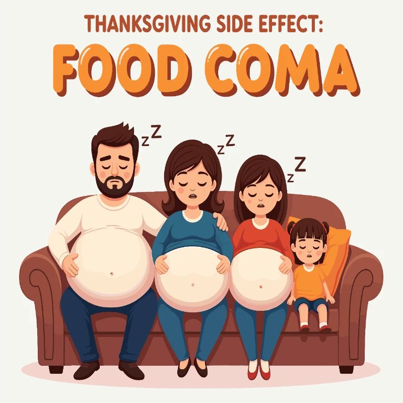 Coma alimentaire de Thanksgiving