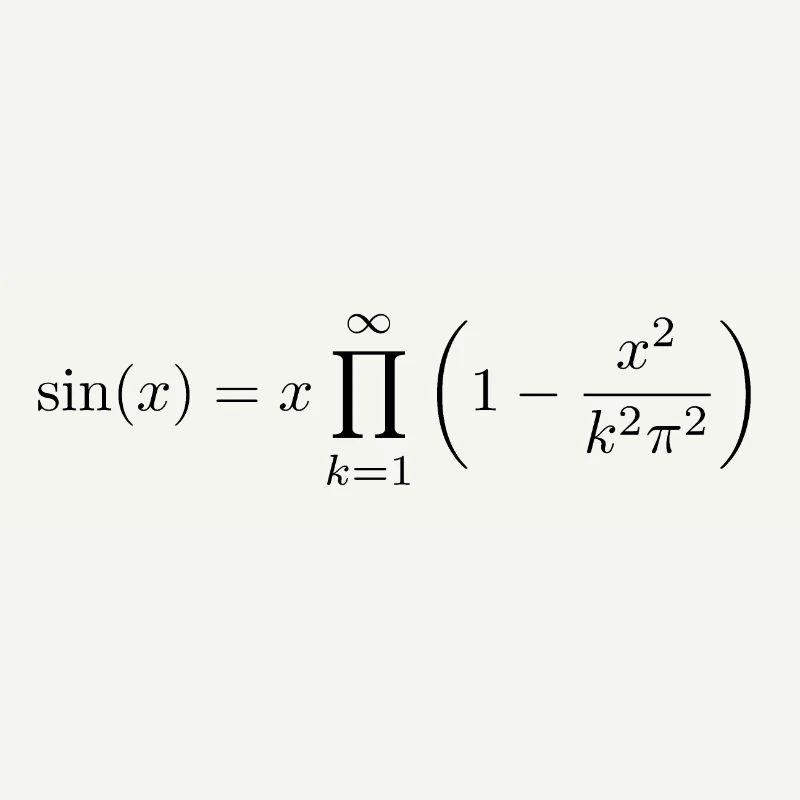 Formule de produit de sinus