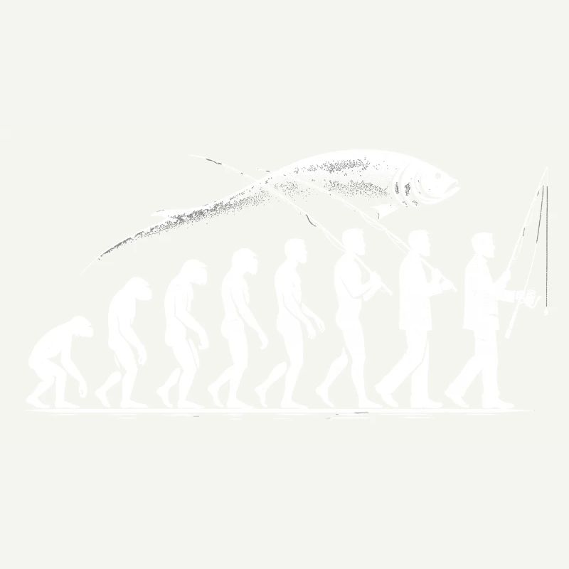 Evolution Pêche Poisson Truite Pêcheur Pêcheur Achigan