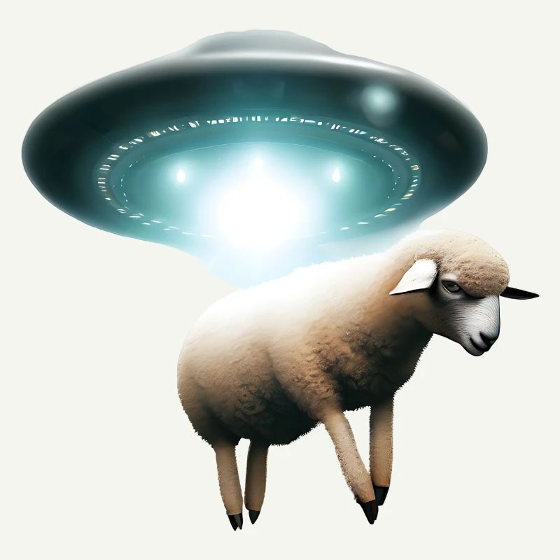 Sheep abduction by UFO