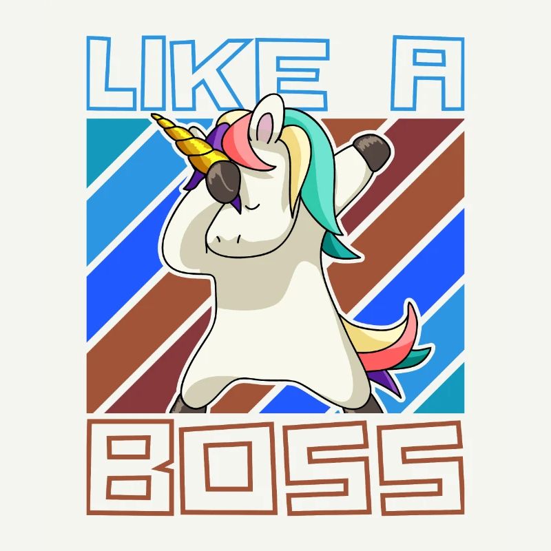 Comme un patron - Drôle de licorne Dabbing Saying