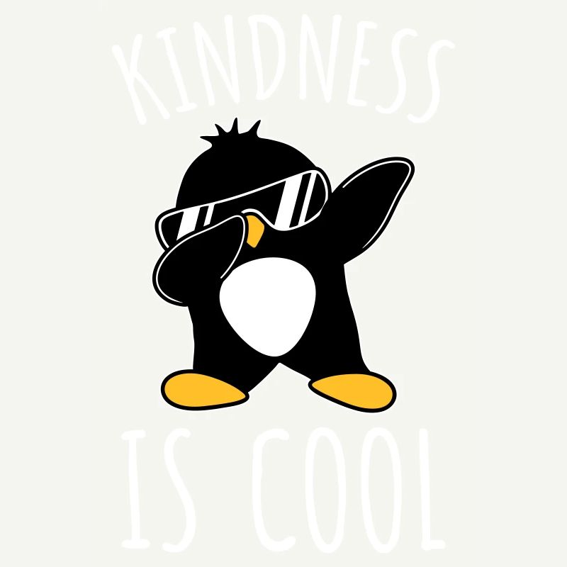 La gentillesse est cool dabbing dab danse geste pingouin