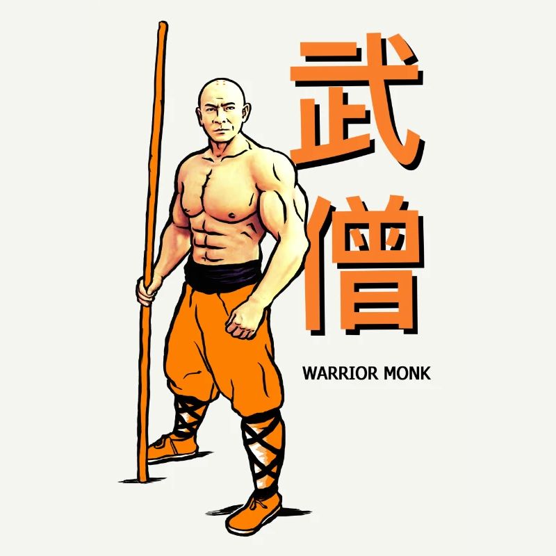 Shaolin Warrior Monk - Vollfarbe