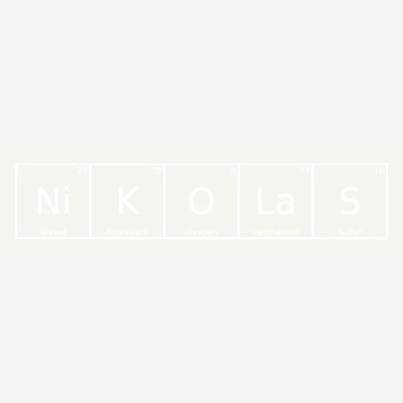 Nikolas Surname First name Chemistry Periodic Table Element