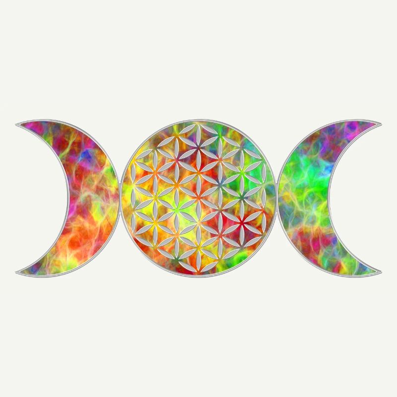 Fleur de Vie - Déesse Triple Lune 3