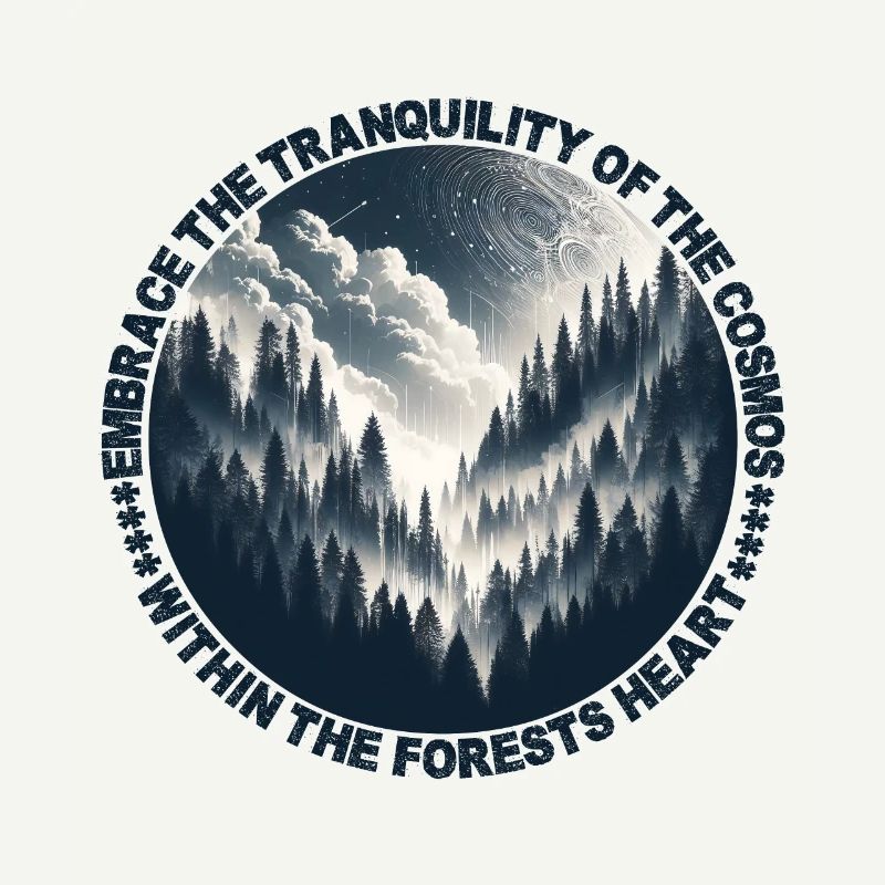 Mystic Forest Nightscape: A Celestial Symphony