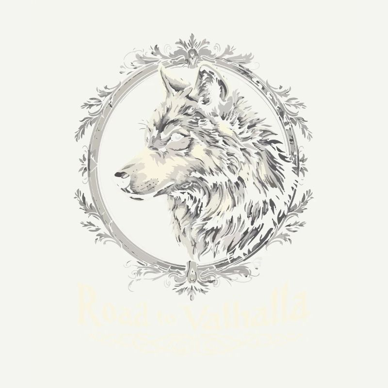 Road to Valhalla Wikinger Wolf Design