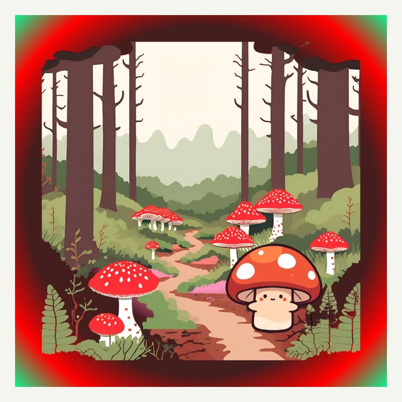 Champignons dans la forêt