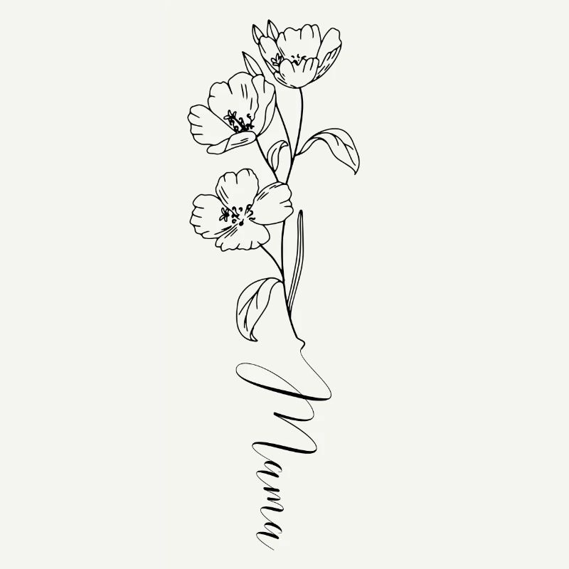 Lys fleur de naissance - symbole de mai