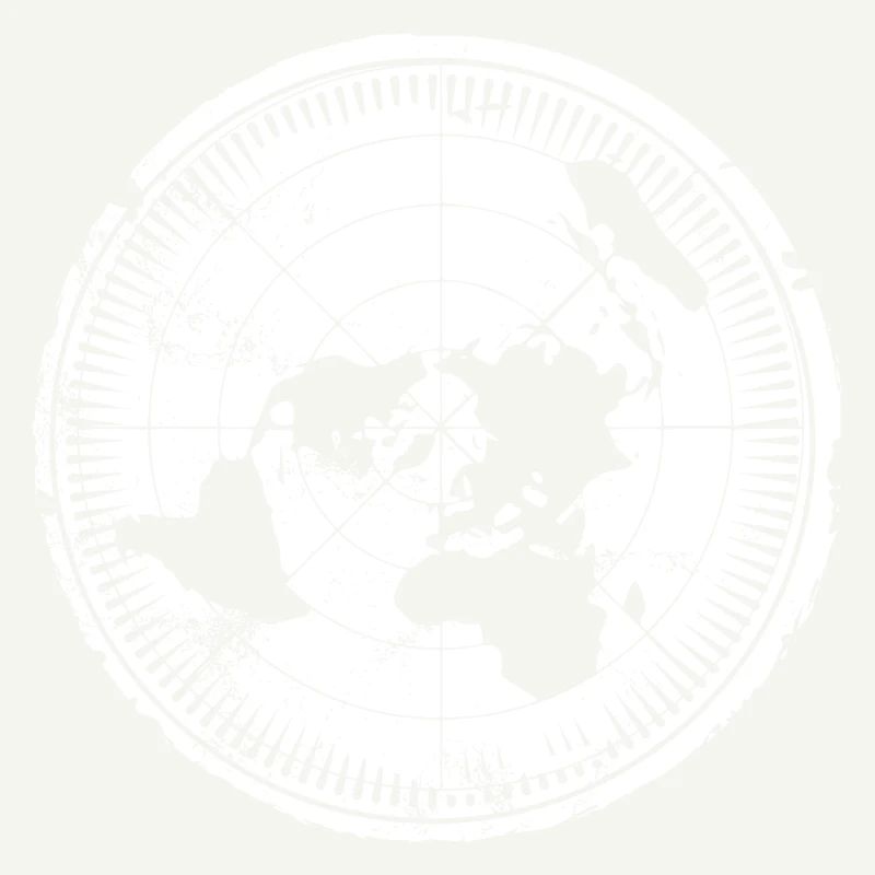 Flache Erde Karte - Flat Earth Map