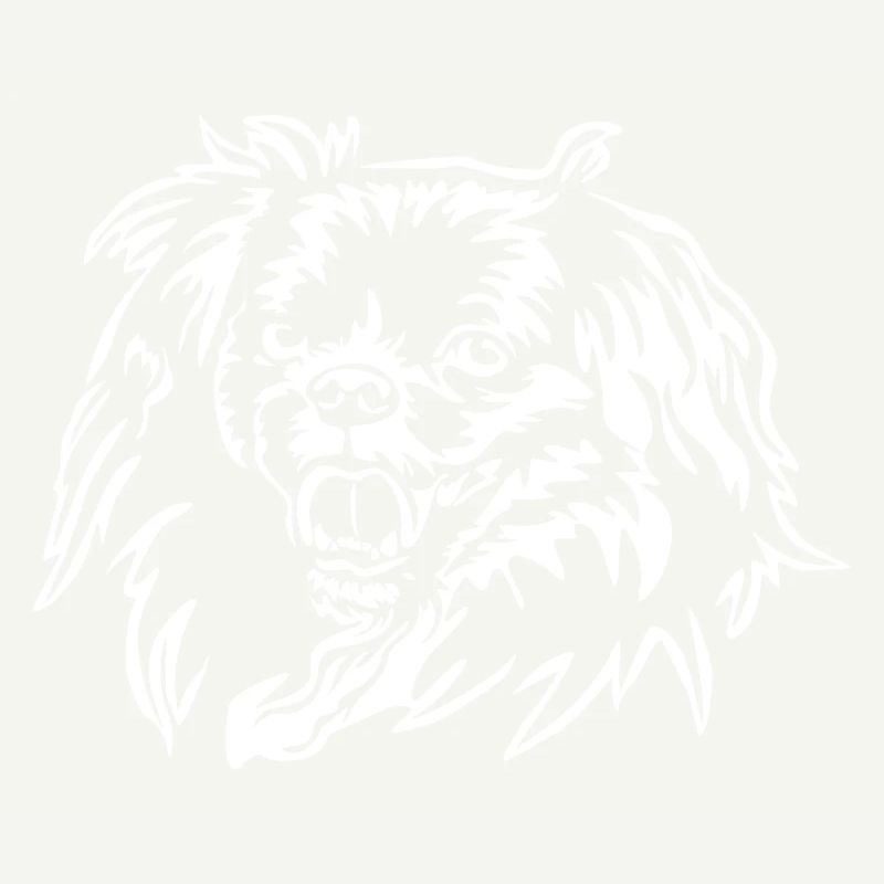 Tibetan Spaniel head "Black Edition"