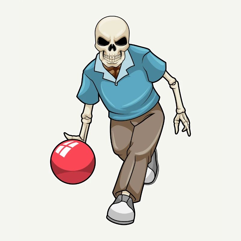 Boule de bowling squelette