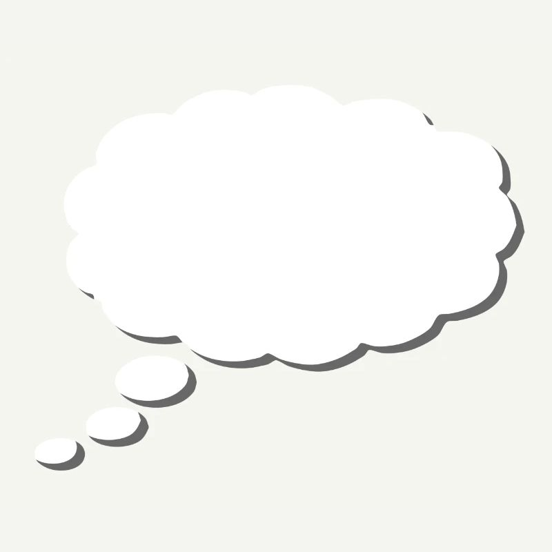 Thought Cloud, Thinkbubble. To personalize