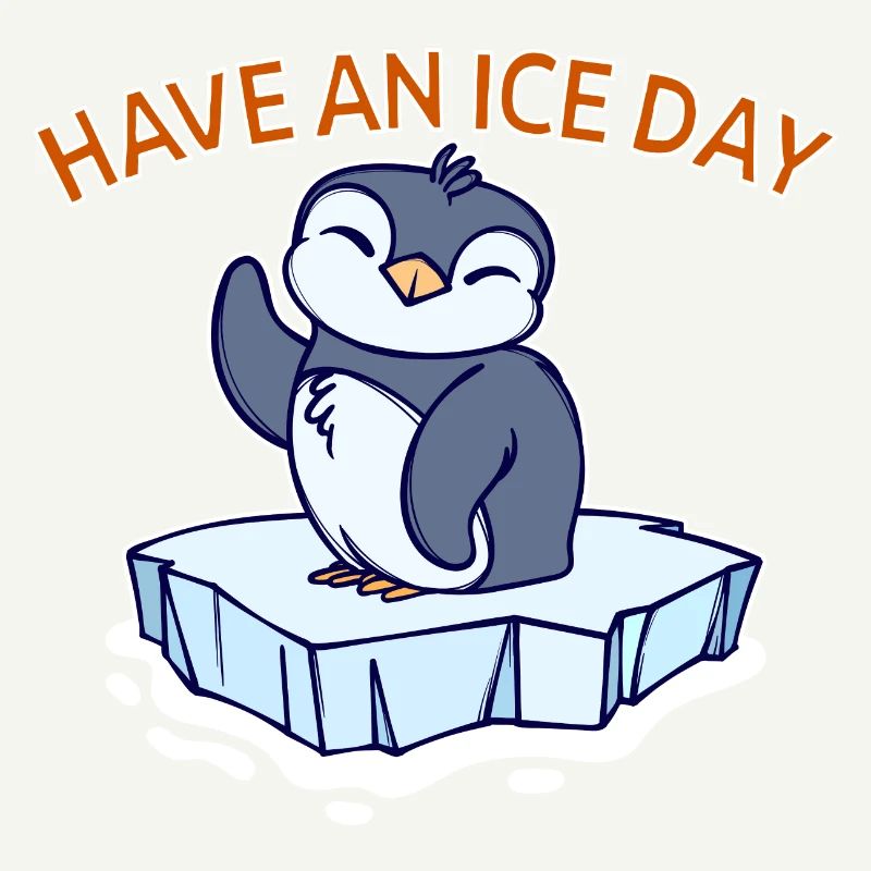 Antarctique Ice Cold Penguin Déclaration Oiseau de mer