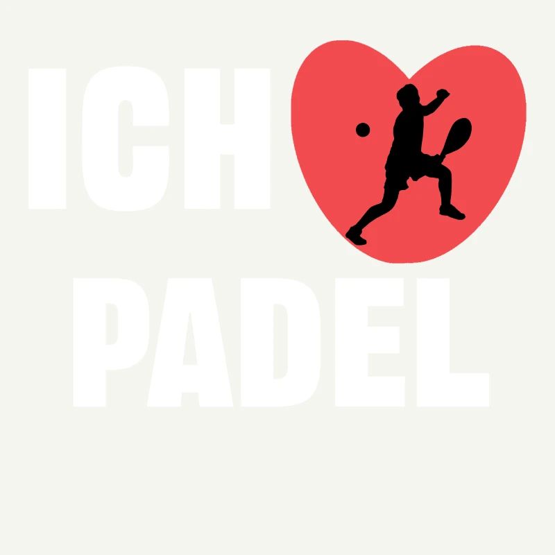 I love padel heart statement player training