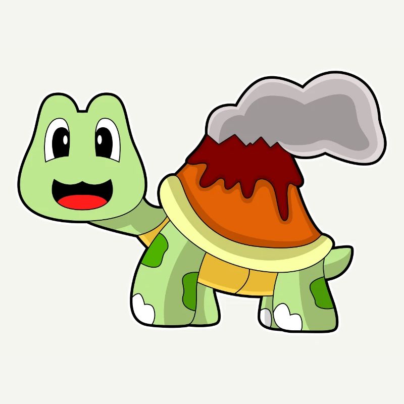 Schildkröte Vulkan