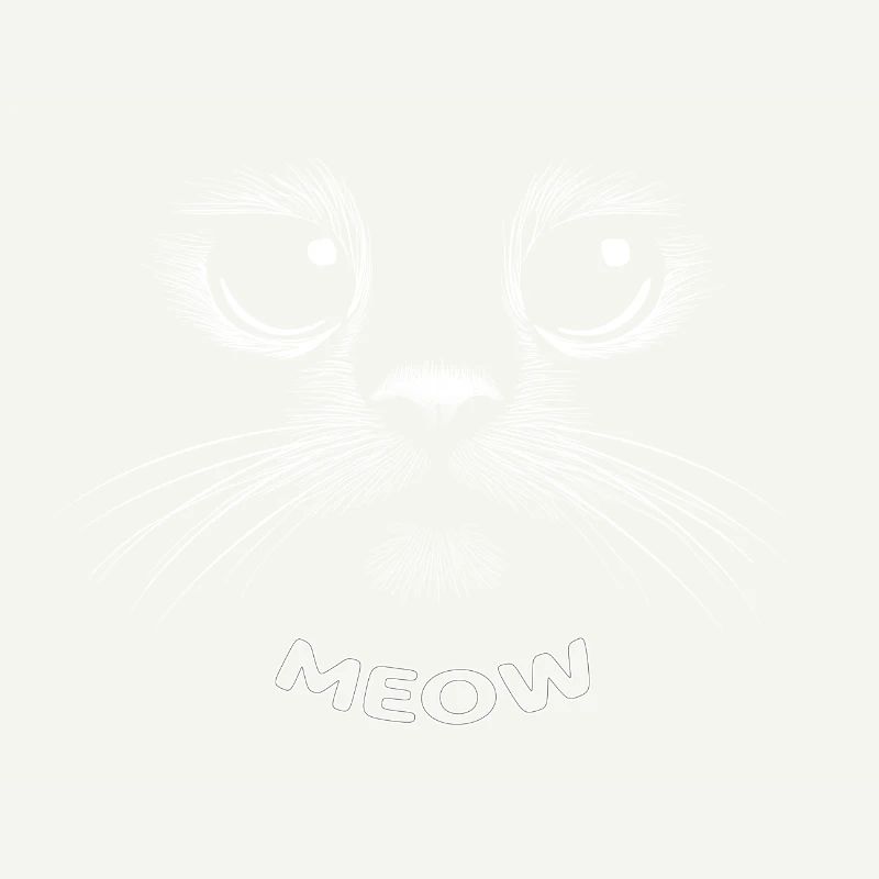 Mignon visage de chat - MIAOU