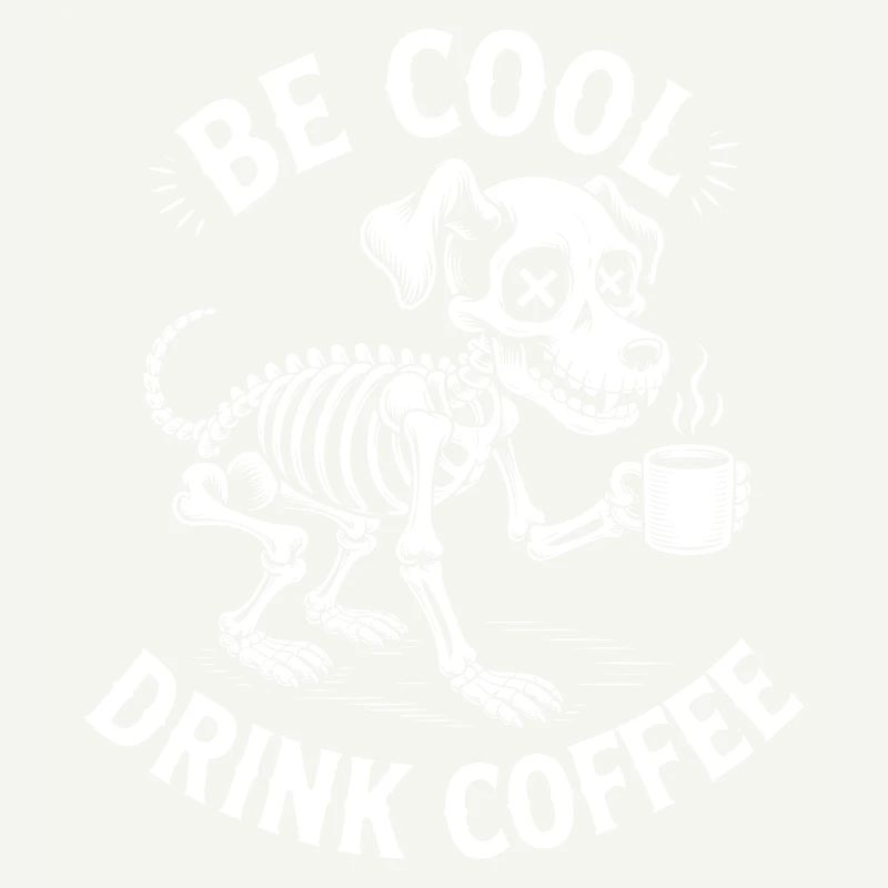 Be Cool Coffee Skeleton Pup