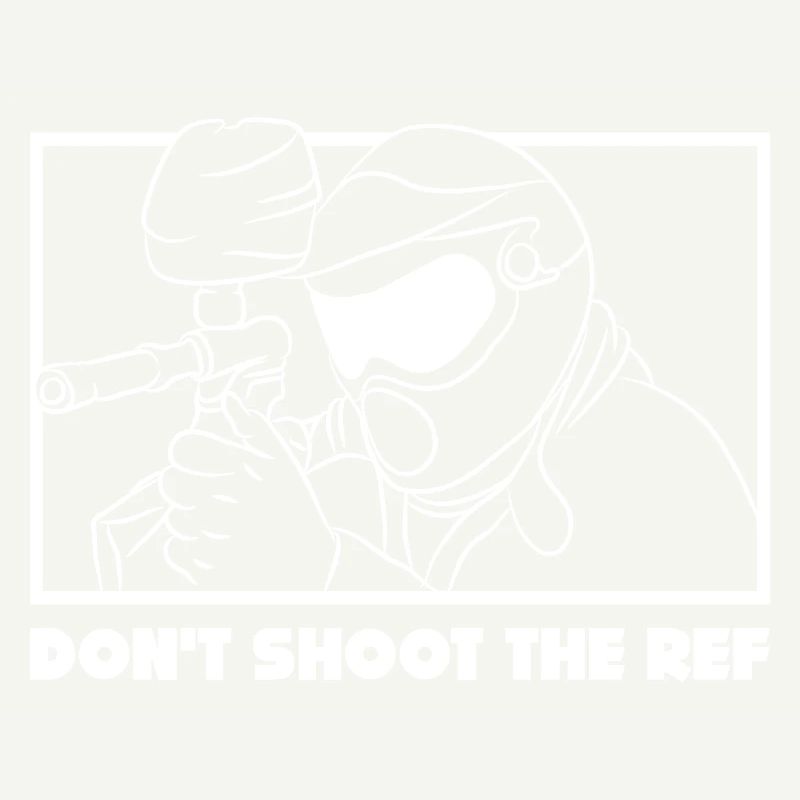 Don’t Shoot the Ref - Design de paintball amusant