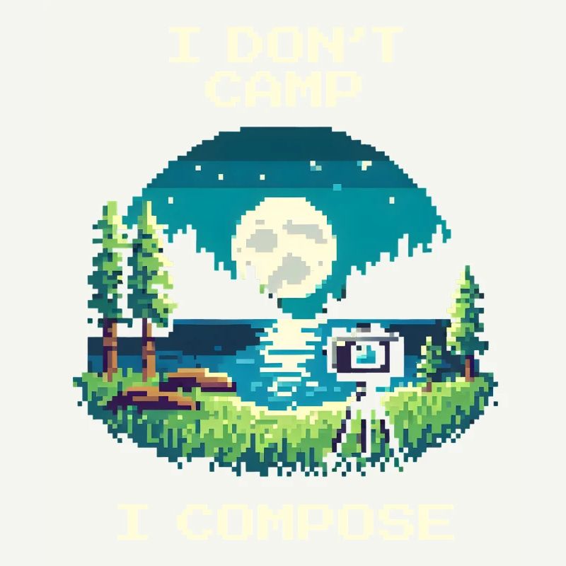 Je ne campe pas, je compose | Composition
