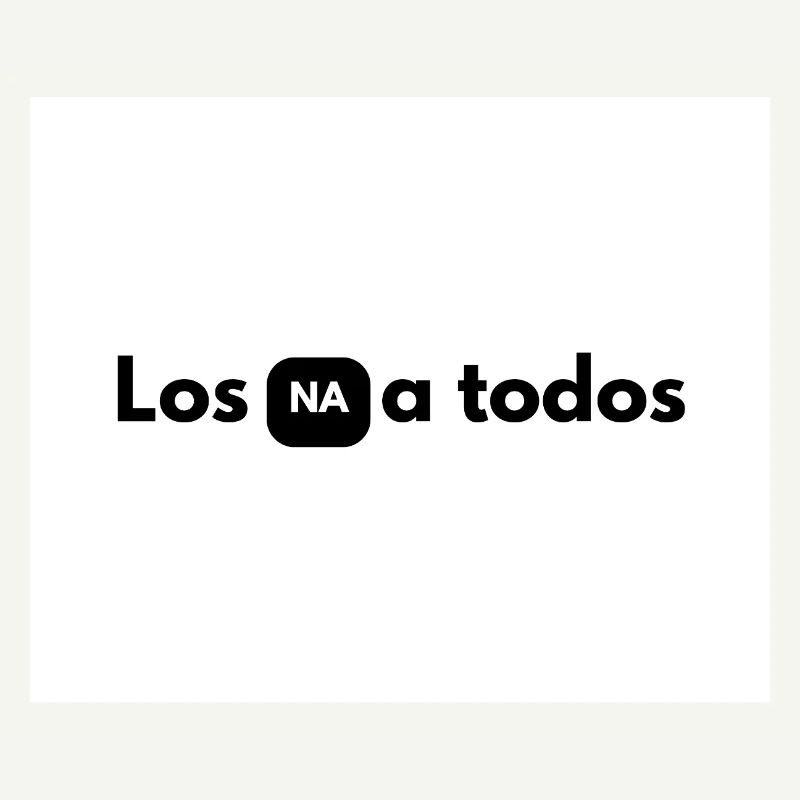 NA in black box between letters