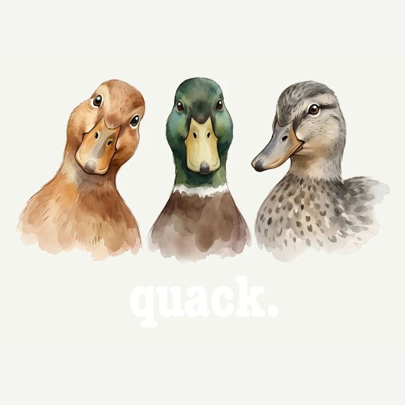 Duck Quacking Funny Duck Lover Croaking