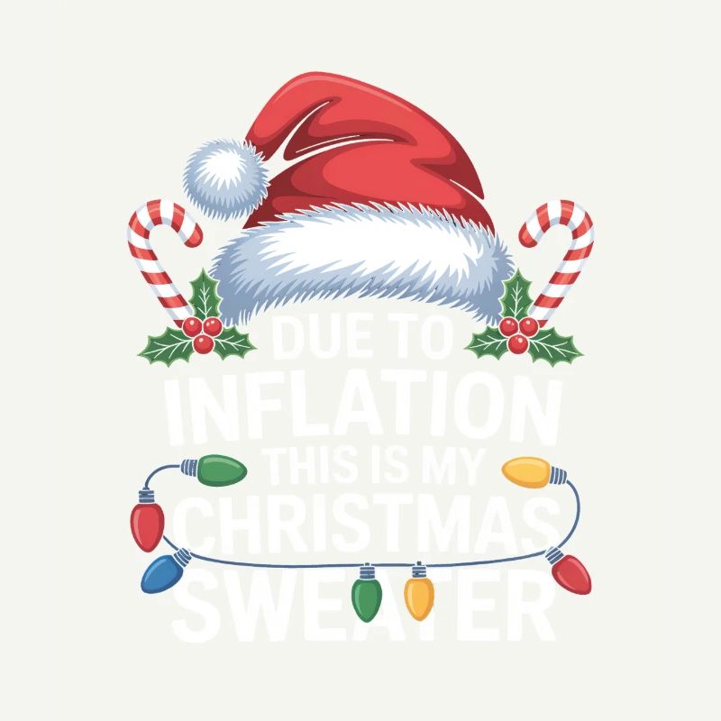 Inflation Weihnachtspullover-Humor
