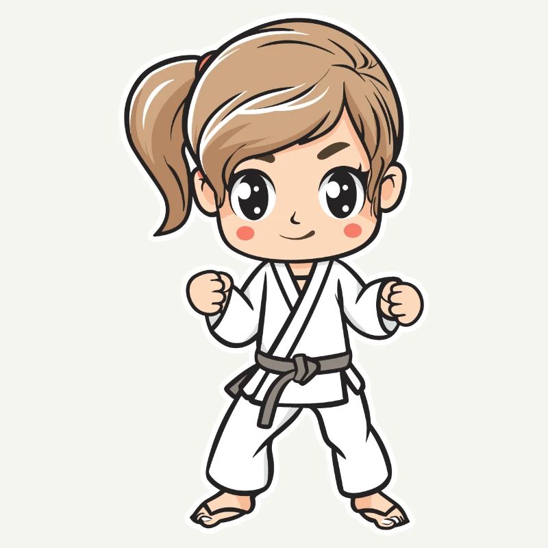 Karate Mädchen Comic
