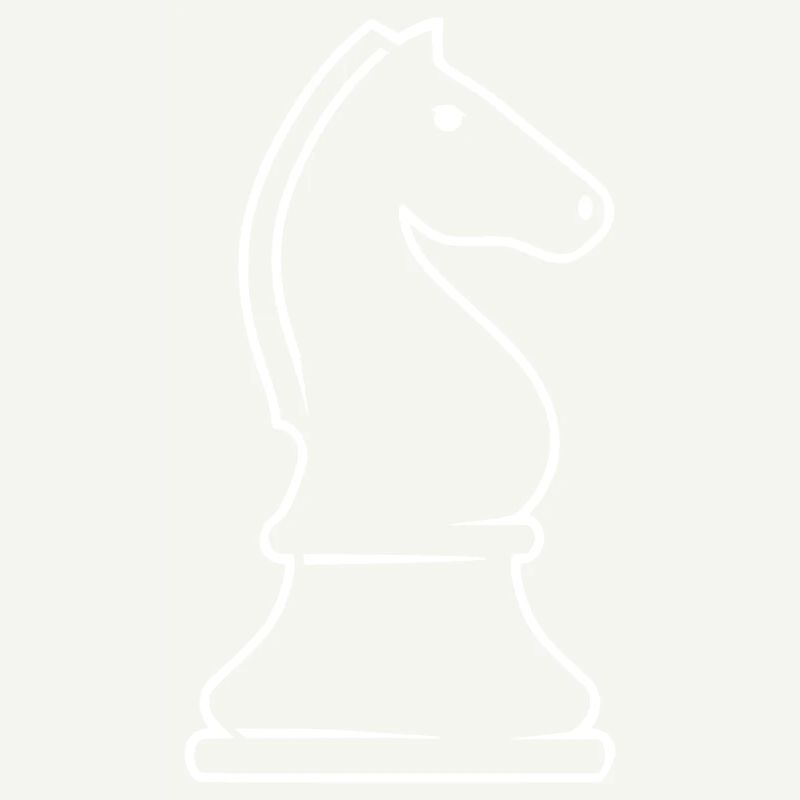 Pièce d’échecs cavalier - deux cavaliers, un jeu