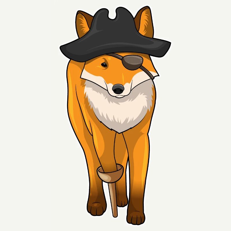 Fox Pirate Eye Patch