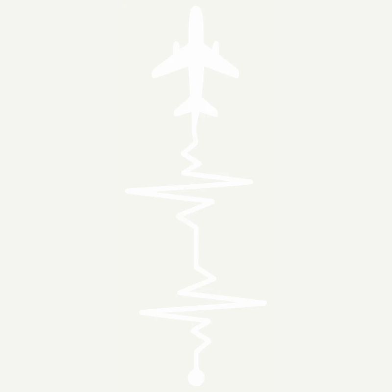 Air Flight Zigzag Sketch