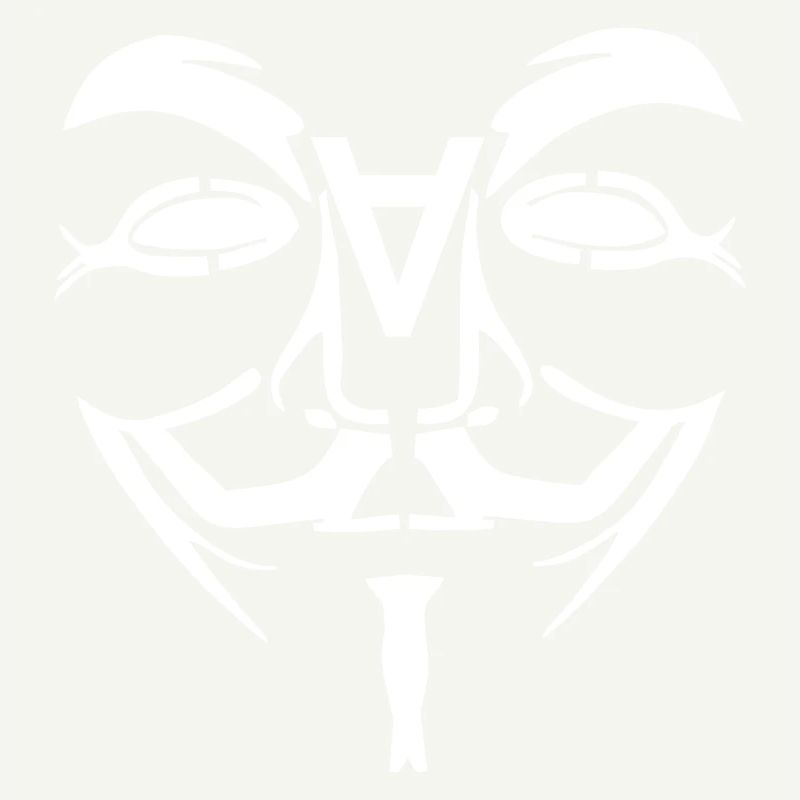 Visage de conception anonyme avec un