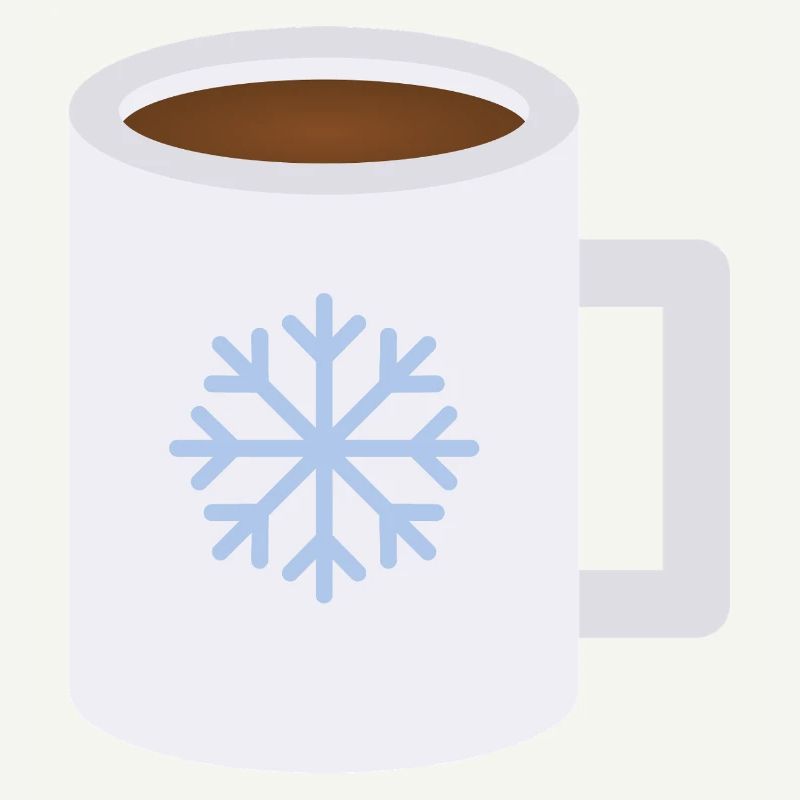 Snowflake Frost Mug Design