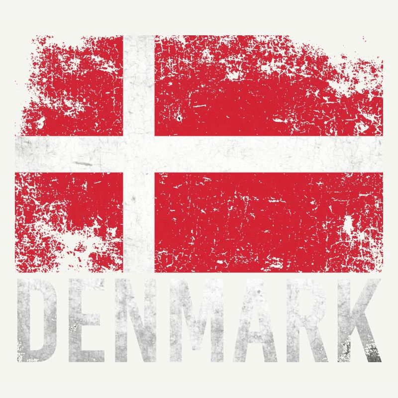 Danemark Grunge Drapeau Danemark Design