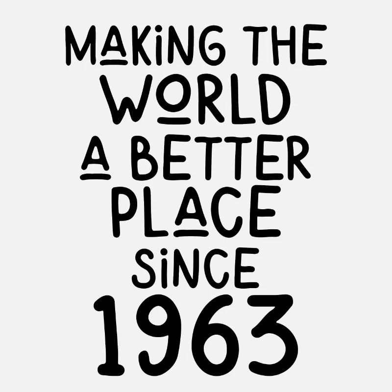 Making the World a better place since 1963