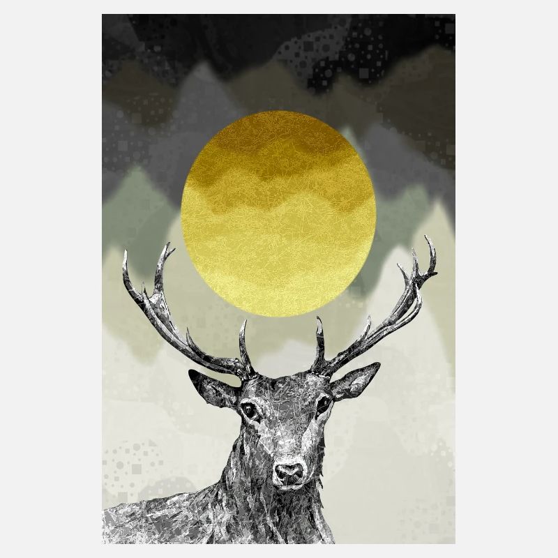 Cerf roi de la forêt